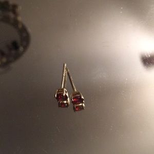 Ruby Stud Earrings